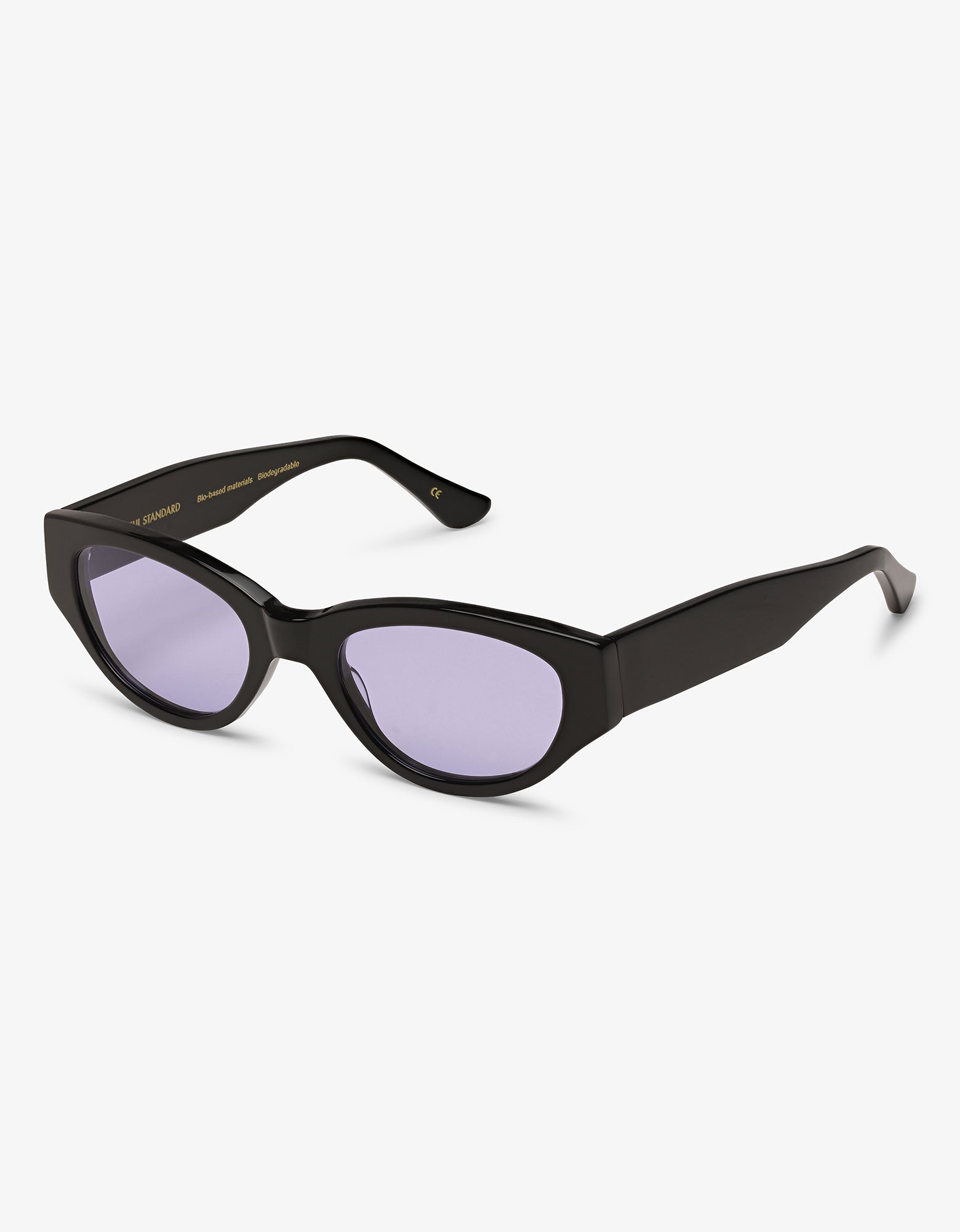 Sunglass 16 - Deep Black Solid - Lavender