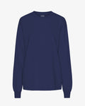 Oversized Organic LS T-Shirt - Marine Blue