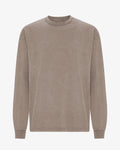 Oversized Organic LS T-Shirt - Faded Khaki