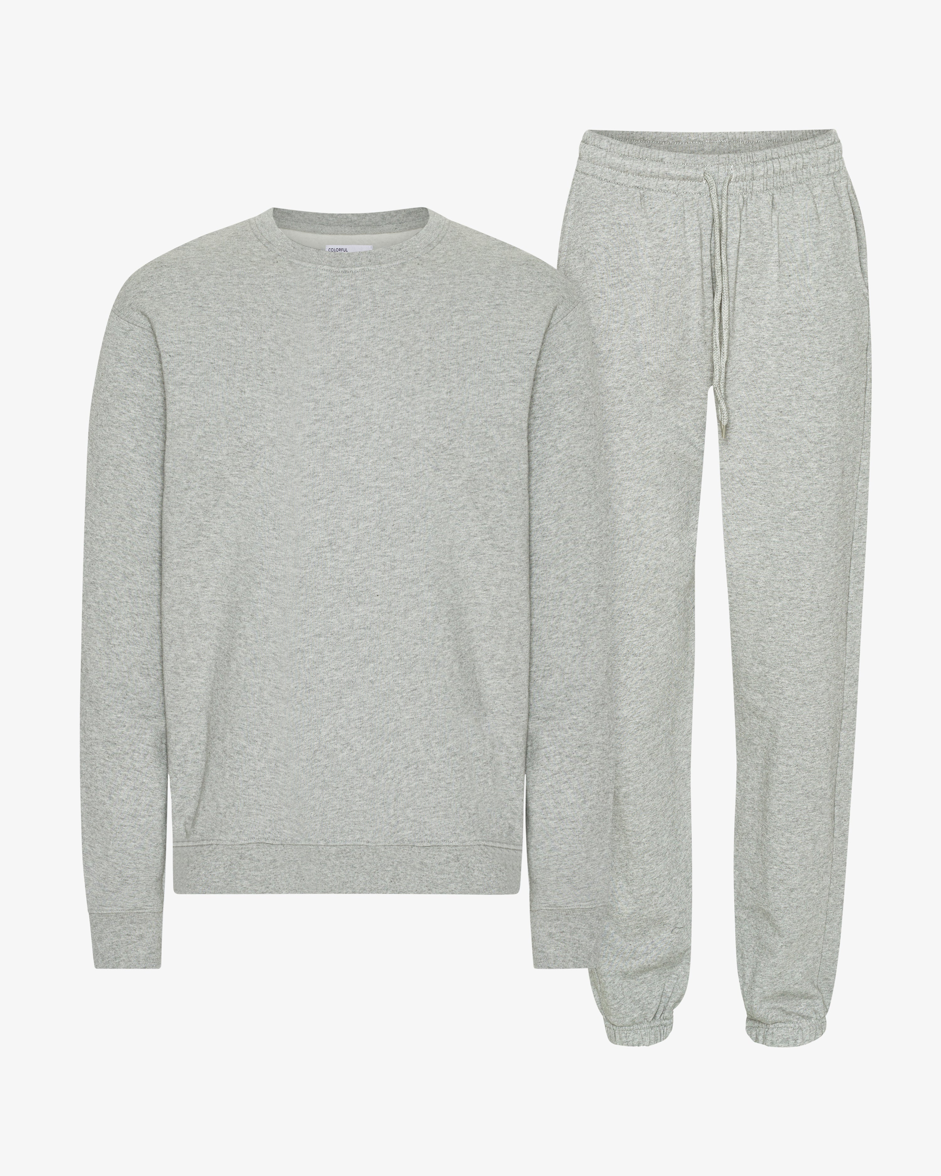 Organic Classic Sweatsuit - Heather Grey