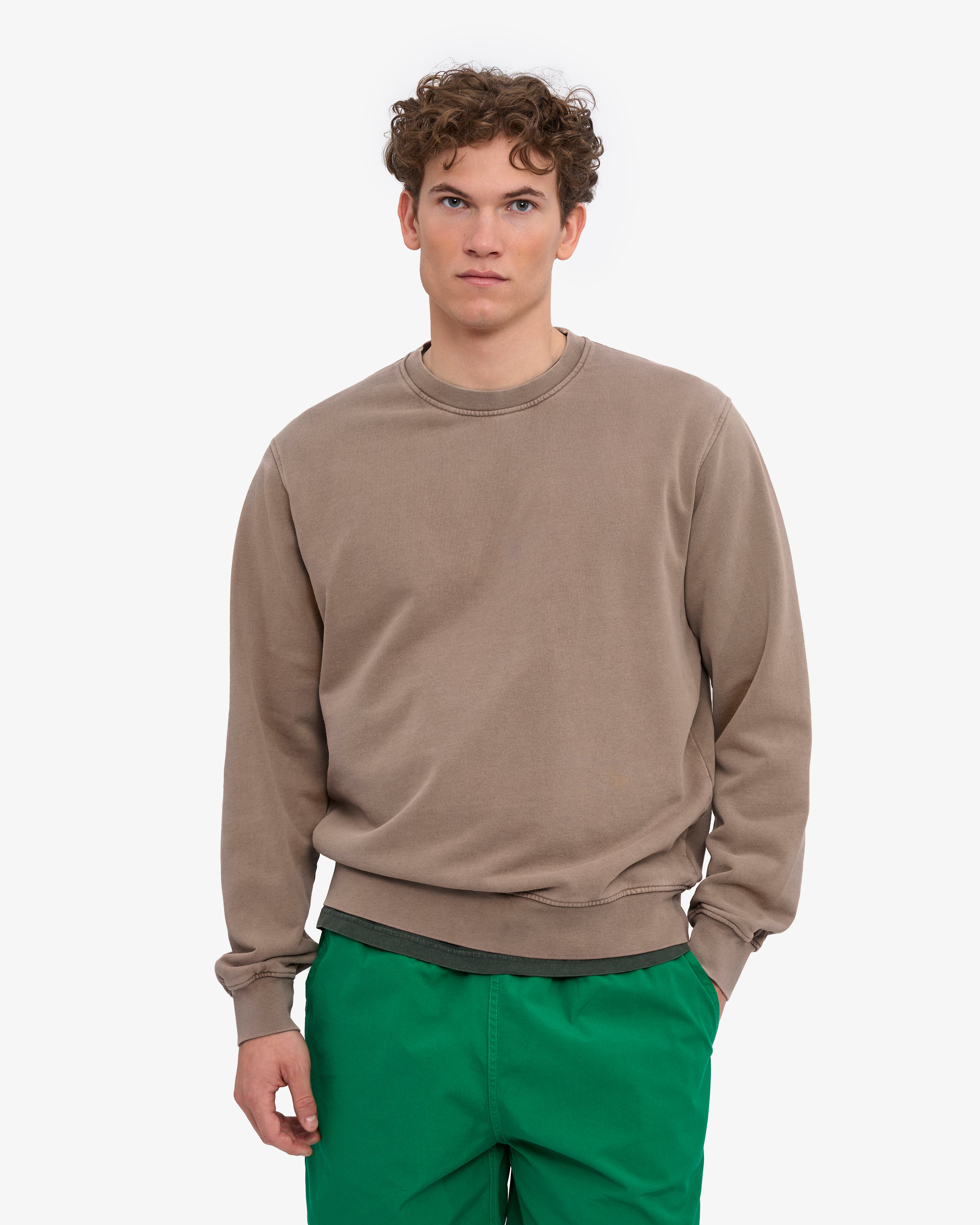 Classic Organic Crew - Faded Khaki