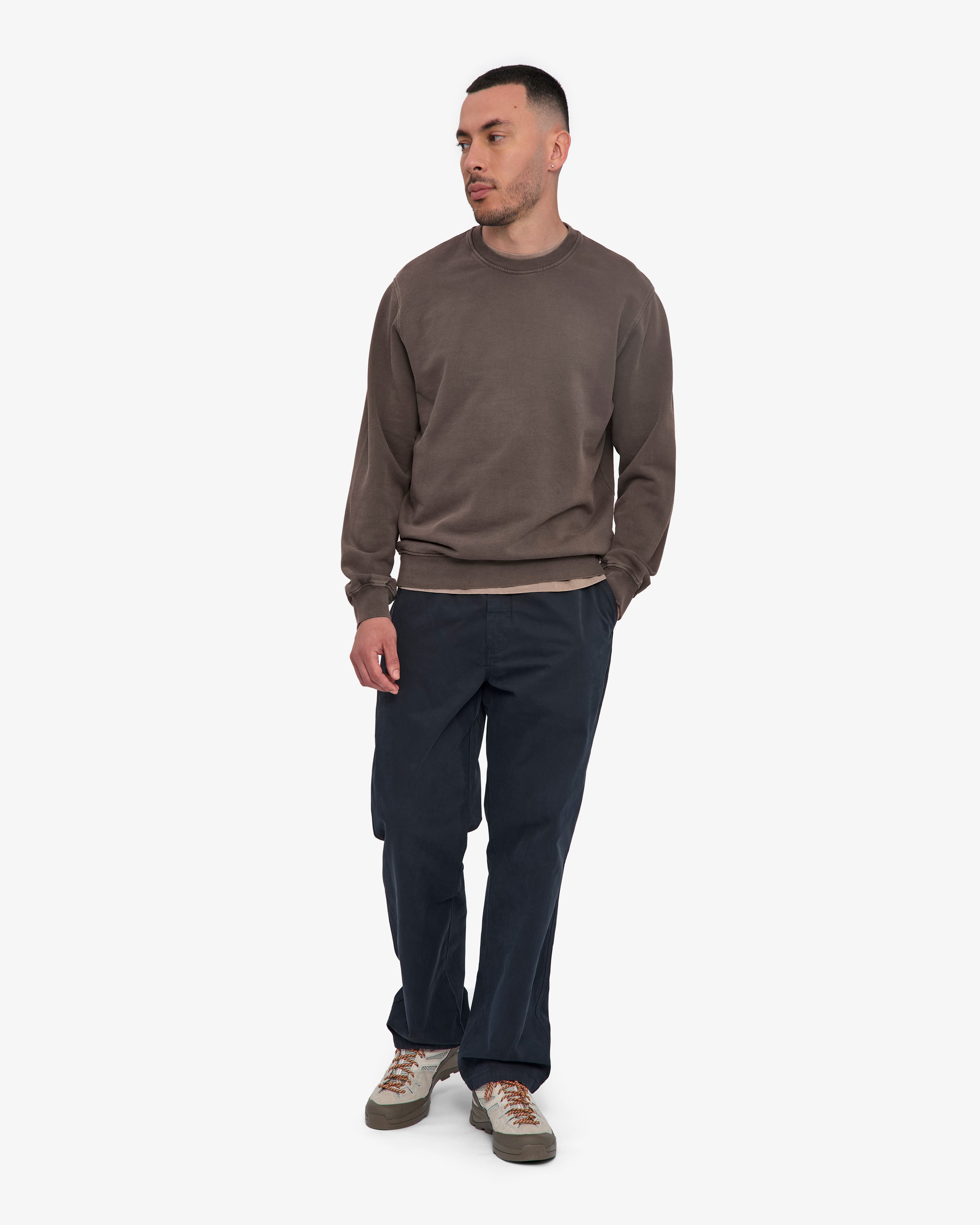 Classic Organic Crew - Faded Mud