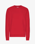Pull classique en coton bio - Rouge écarlate
