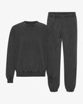 Organic Relaxed Sweatsuit - Faded Black