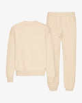 Organic Relaxed Sweatsuit - Ivory White