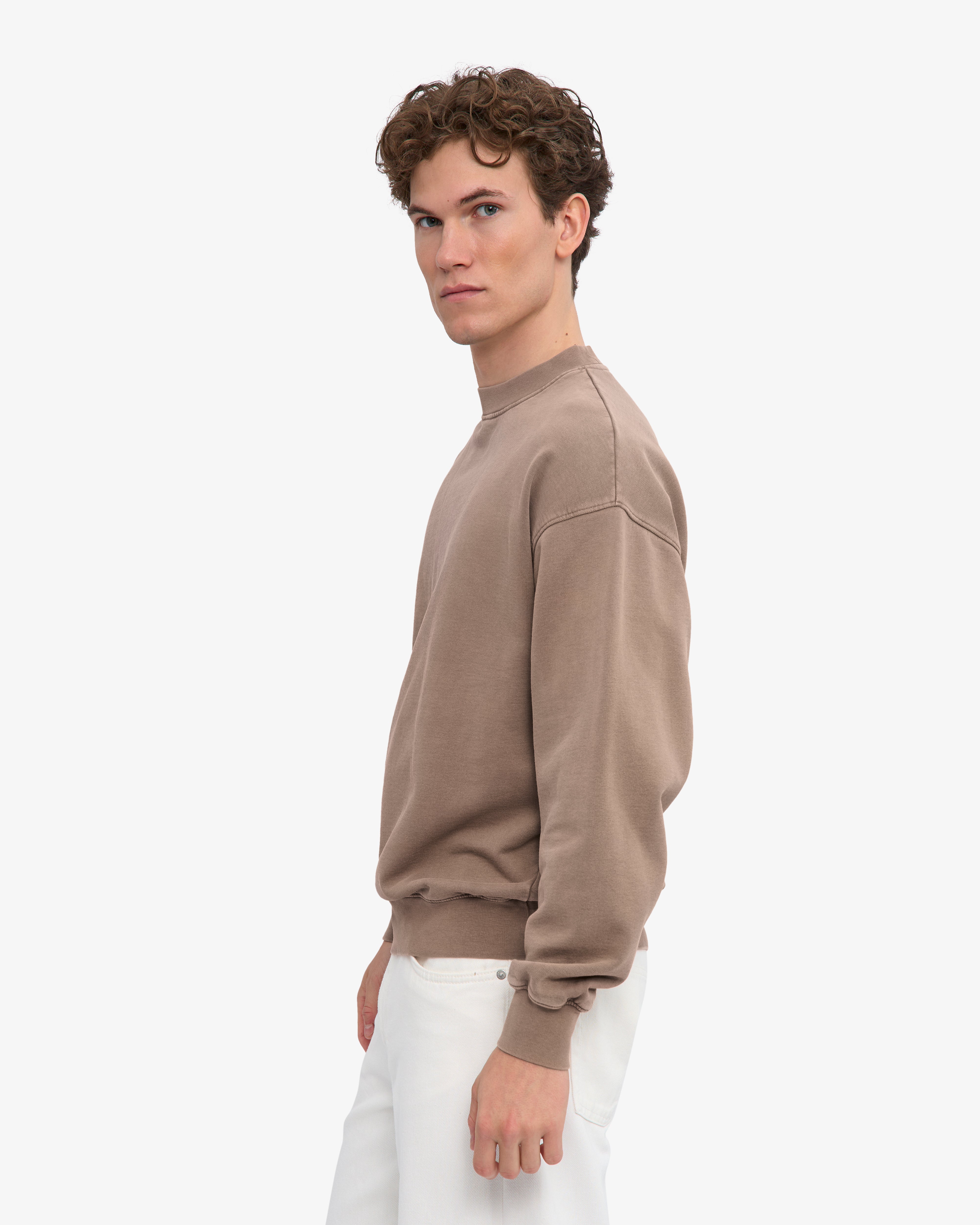 Organic Oversized Crew - Faded Khaki