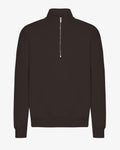 Organic Quarter Zip - Coffee Brown