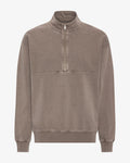 Organic Quarter Zip - Faded Khaki