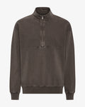 Organic Quarter Zip - Faded Mud
