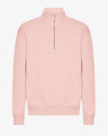 Organic Quarter Zip - Faded Pink