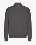 Organic Quarter Zip - Lava Grey