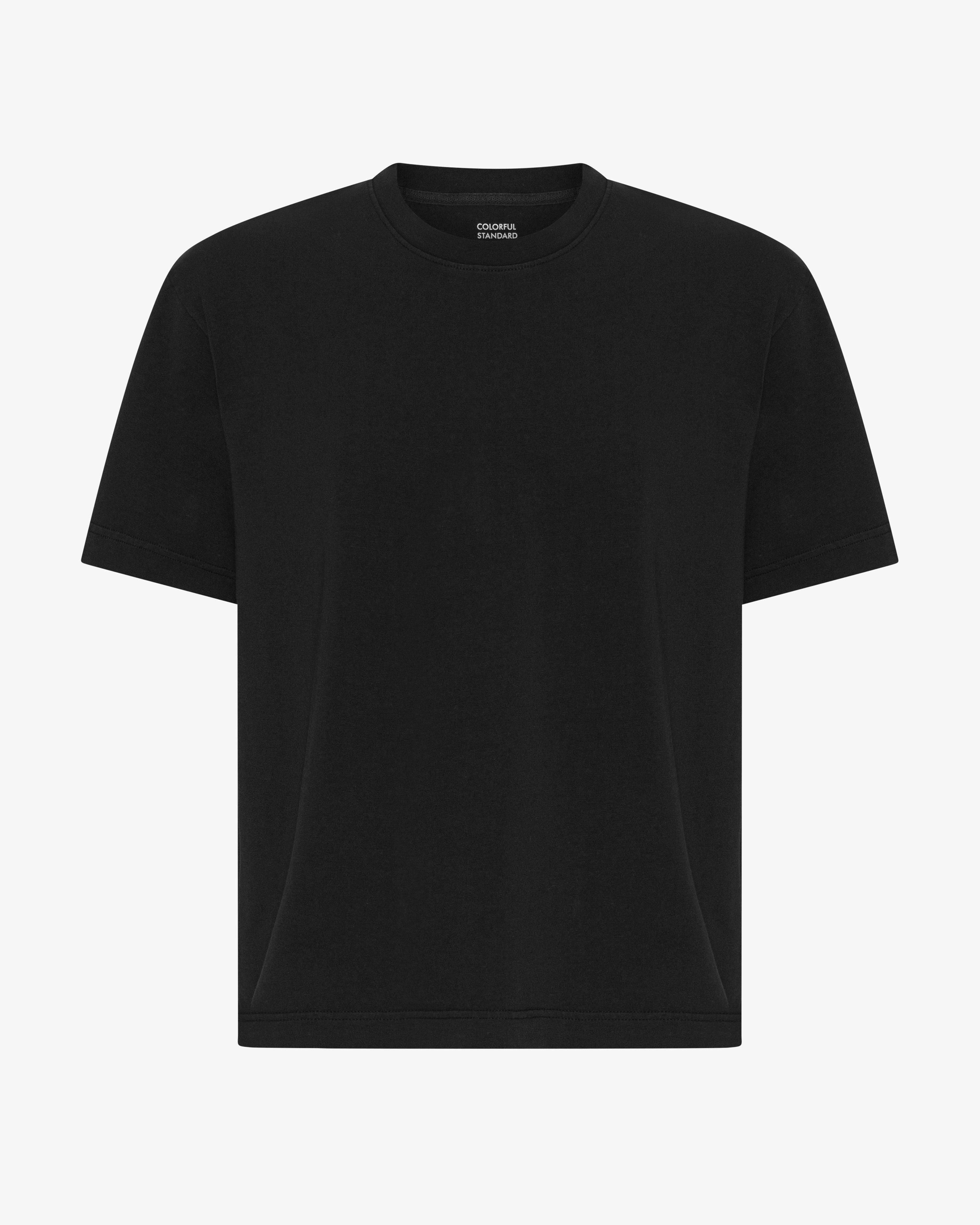 Heavy Organic Boxy Tee - Deep Black