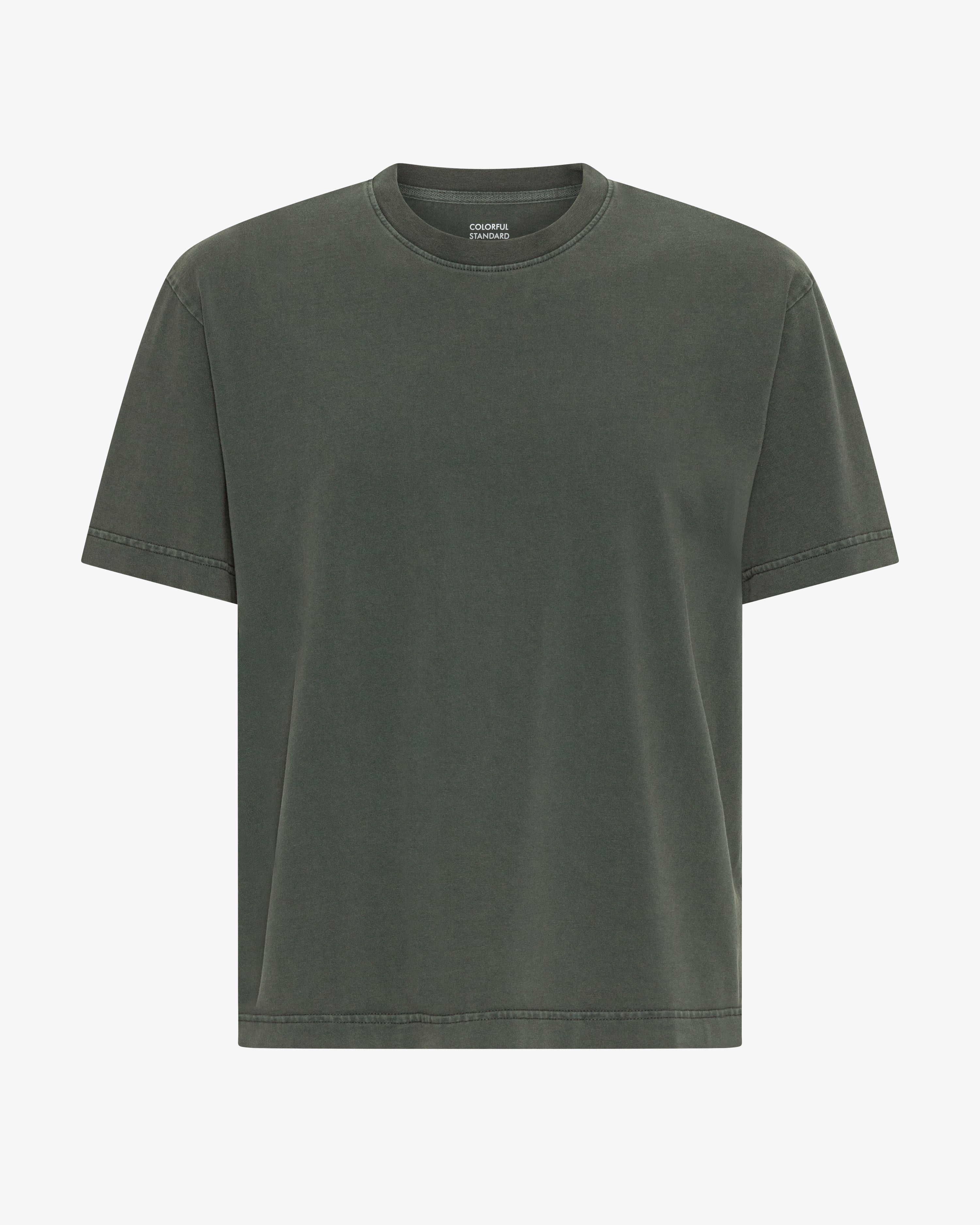 Heavy Organic Boxy Tee - Midnight Forest