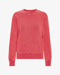 Women Classic Organic Crew - Faded Red