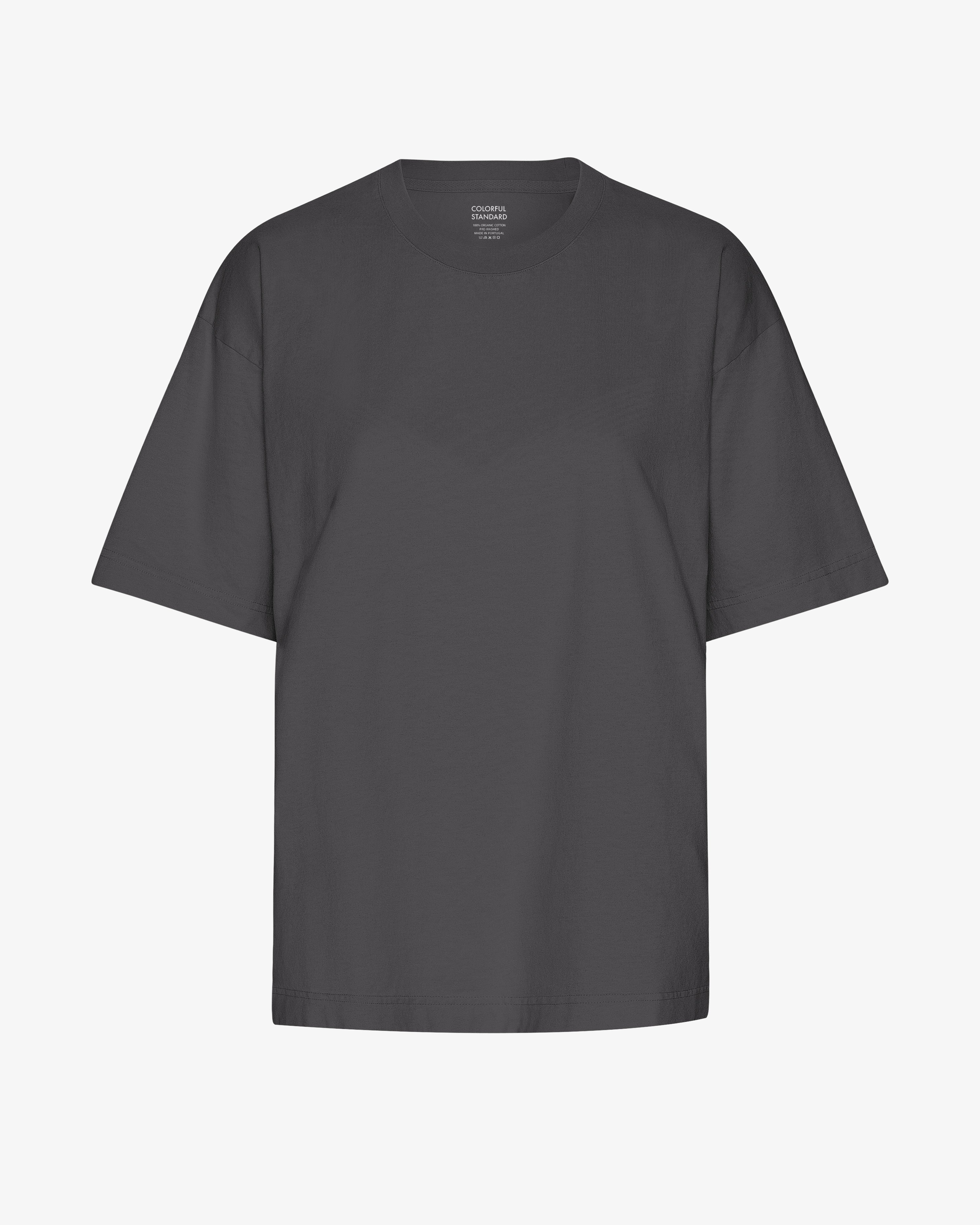 Oversized Organic T-Shirt - Lava Grey