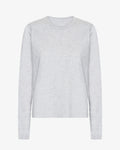Women Organic LS T-Shirt - Snow Melange