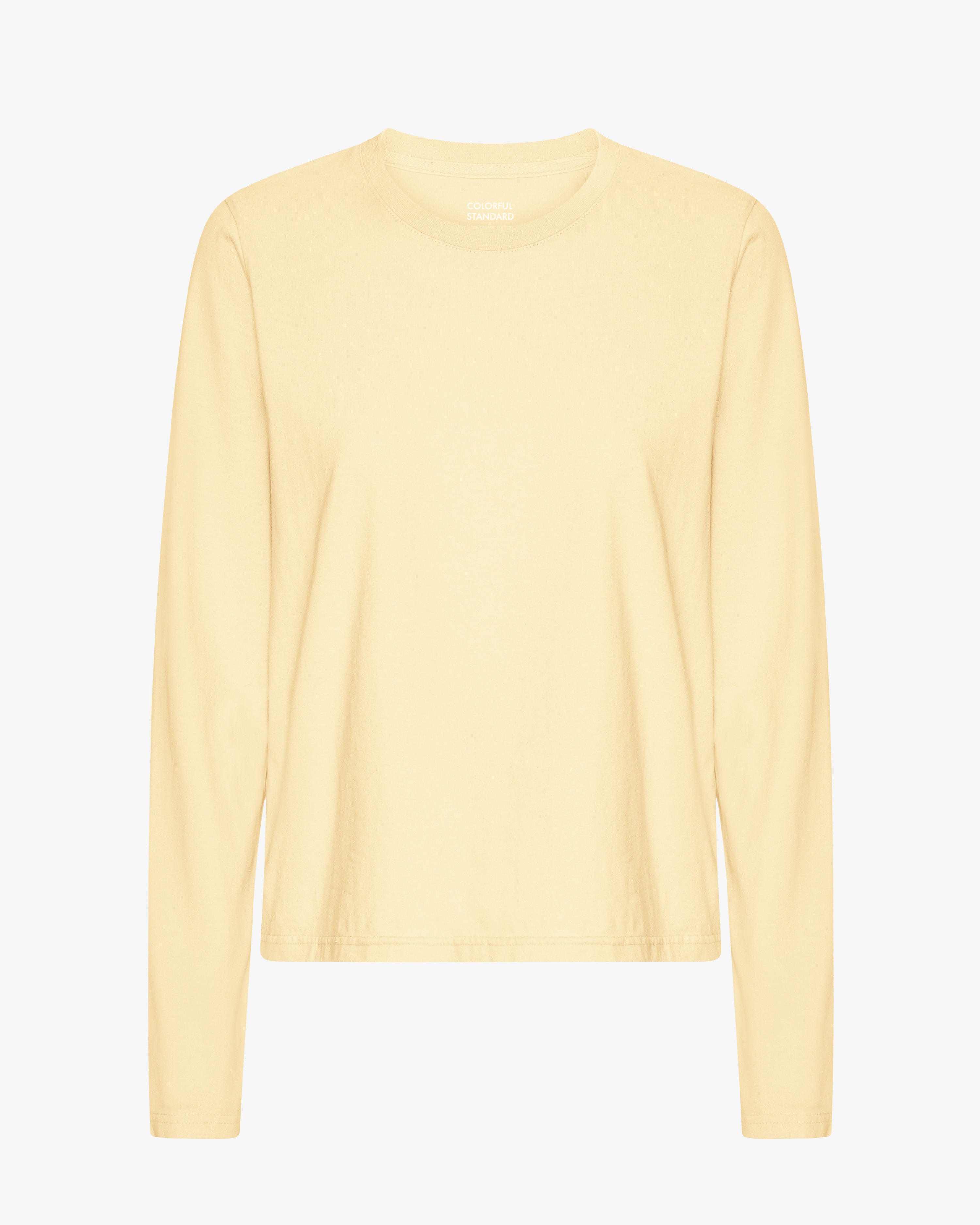 Women Organic LS T-Shirt - Soft Yellow