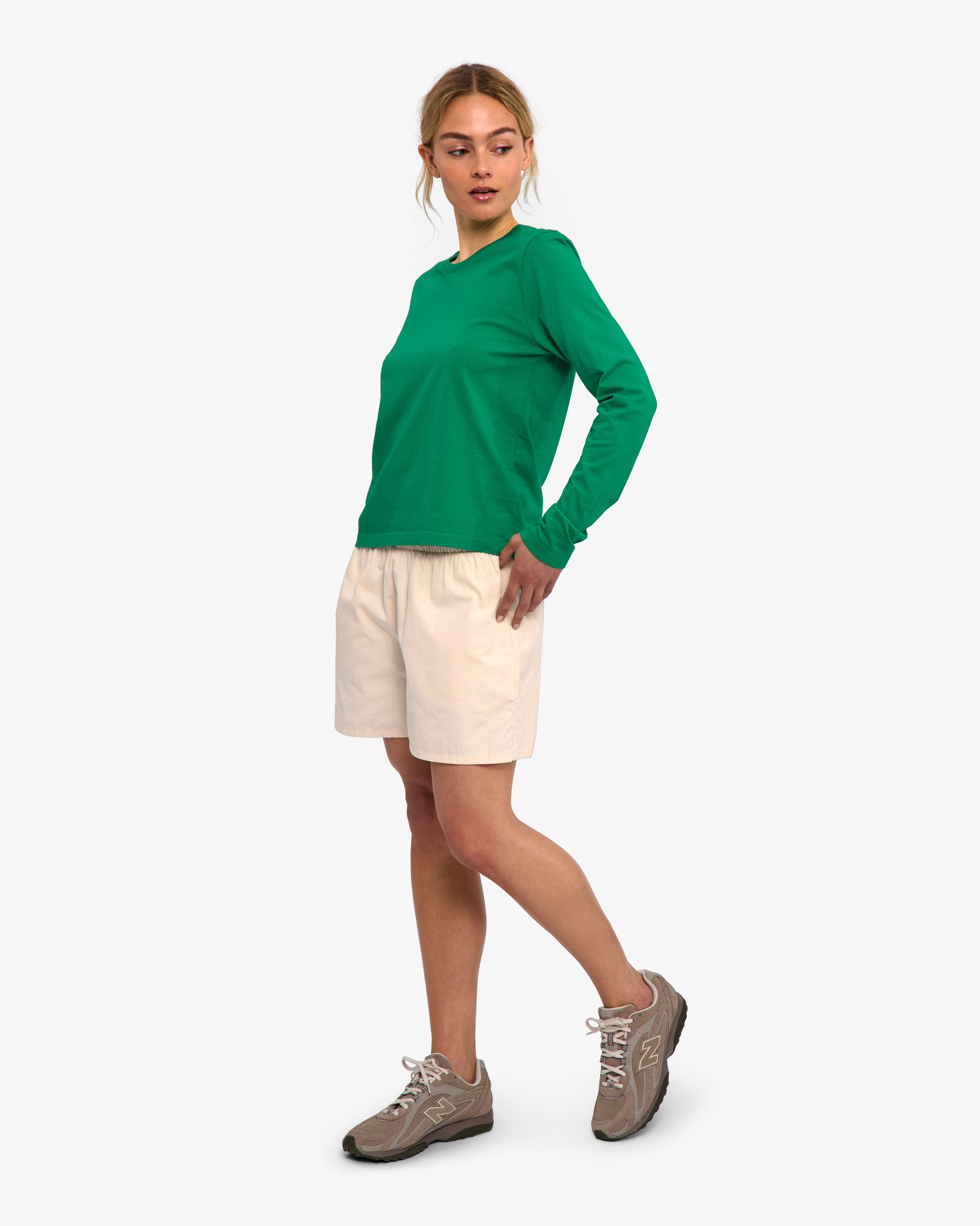 Women Organic LS T-Shirt - Kelly Green