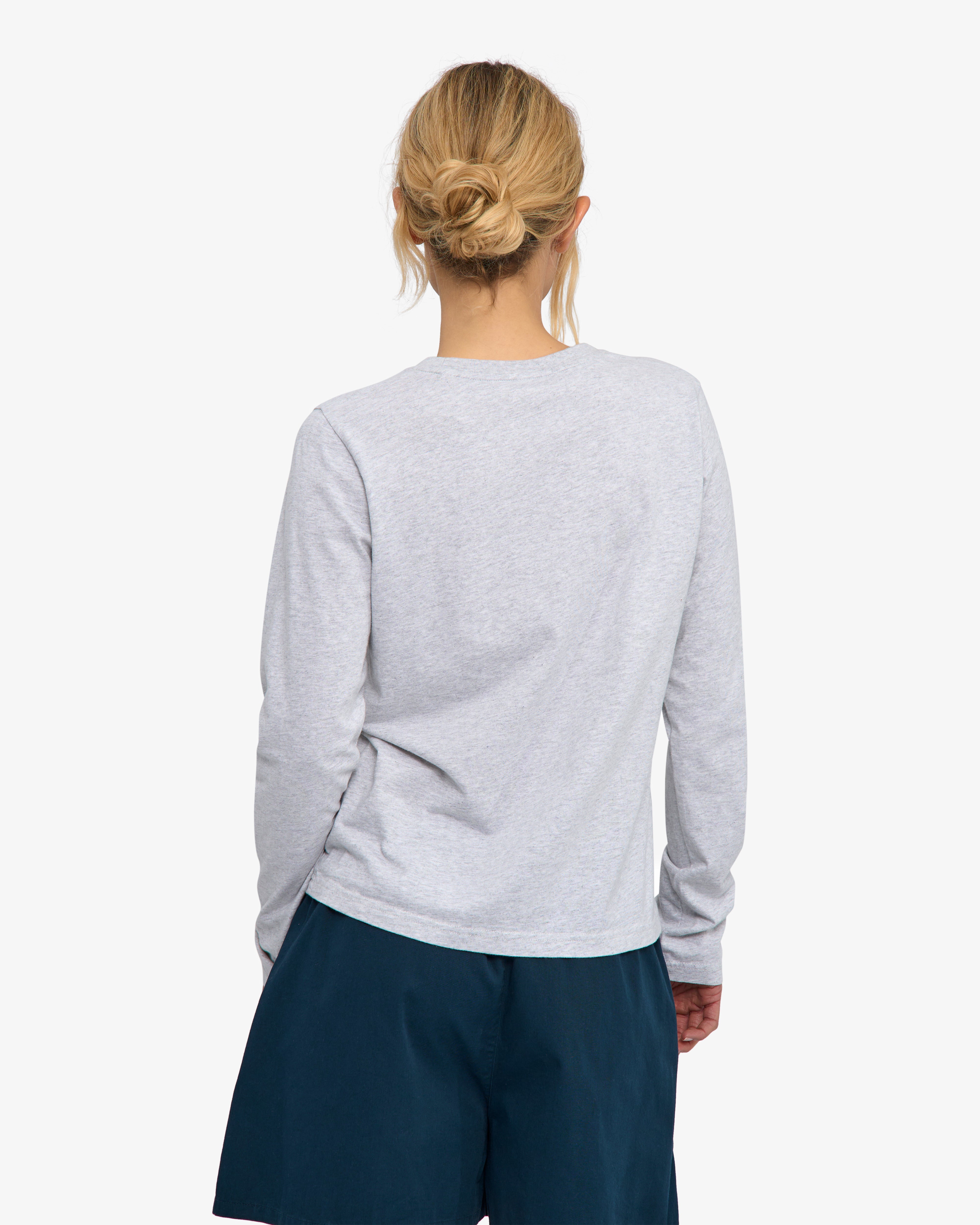 Women Organic LS T-Shirt - Snow Melange