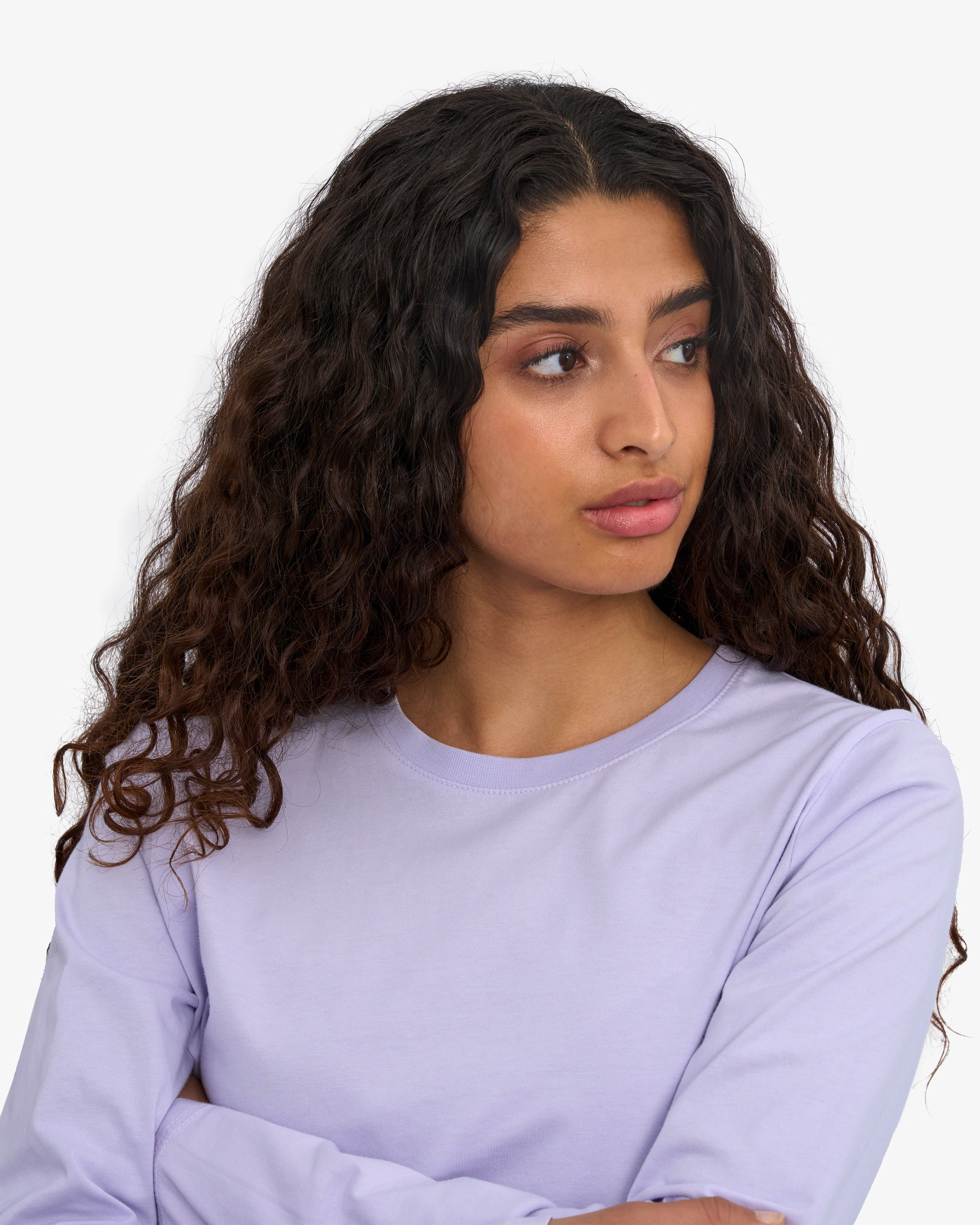 Women Organic LS T-Shirt - Soft Lavender