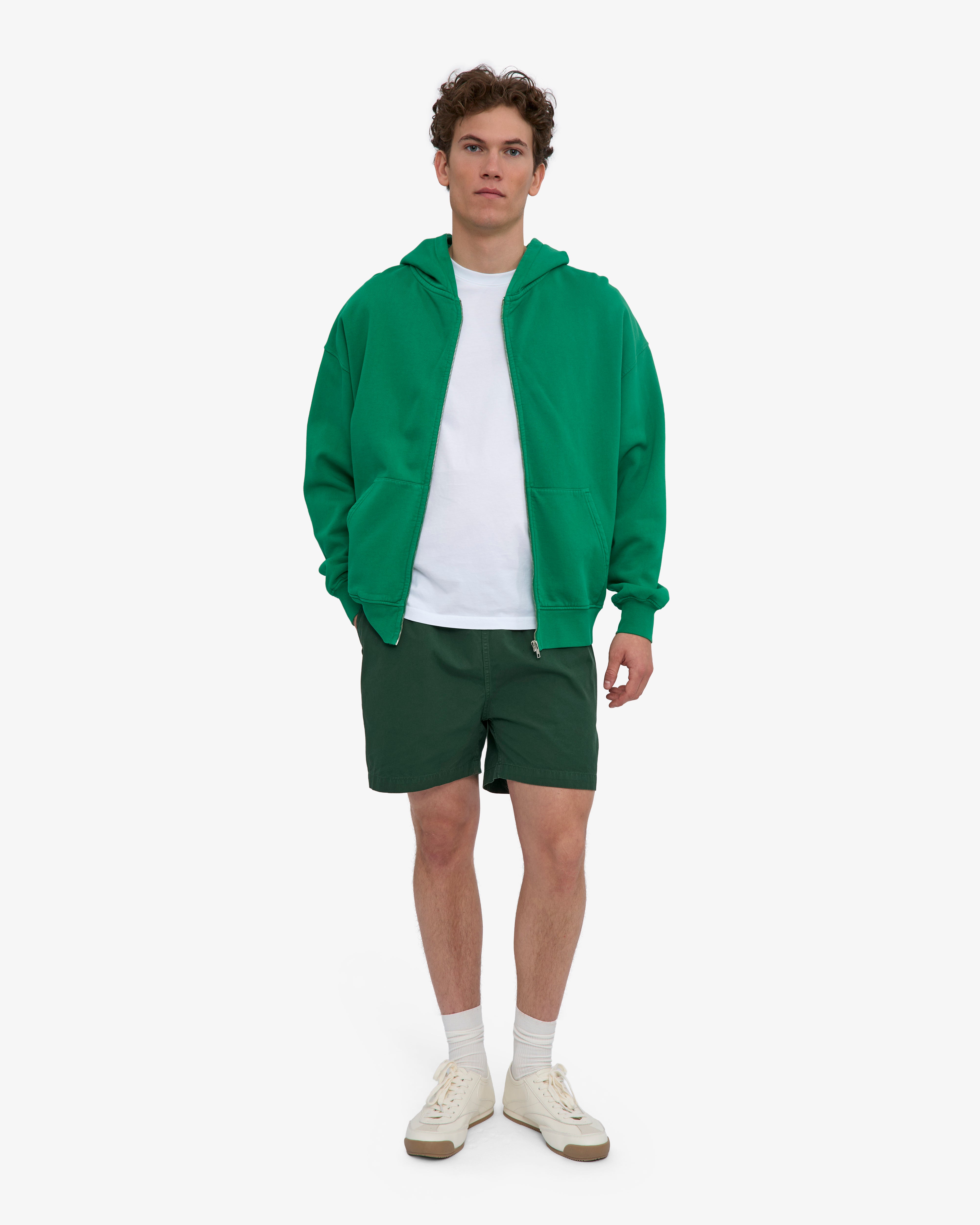 Organic Twill Shorts - Emerald Green