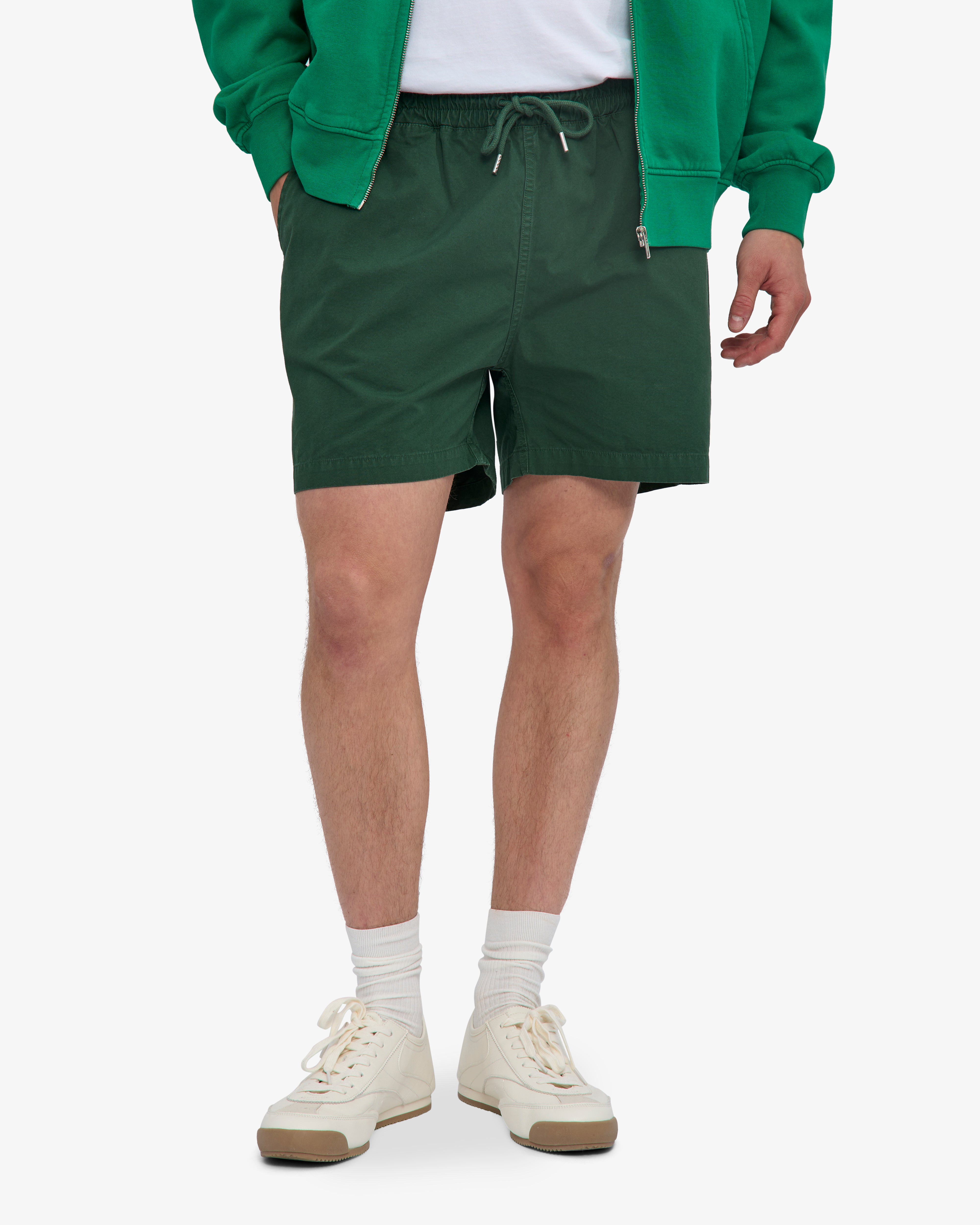 Organic Twill Shorts - Emerald Green