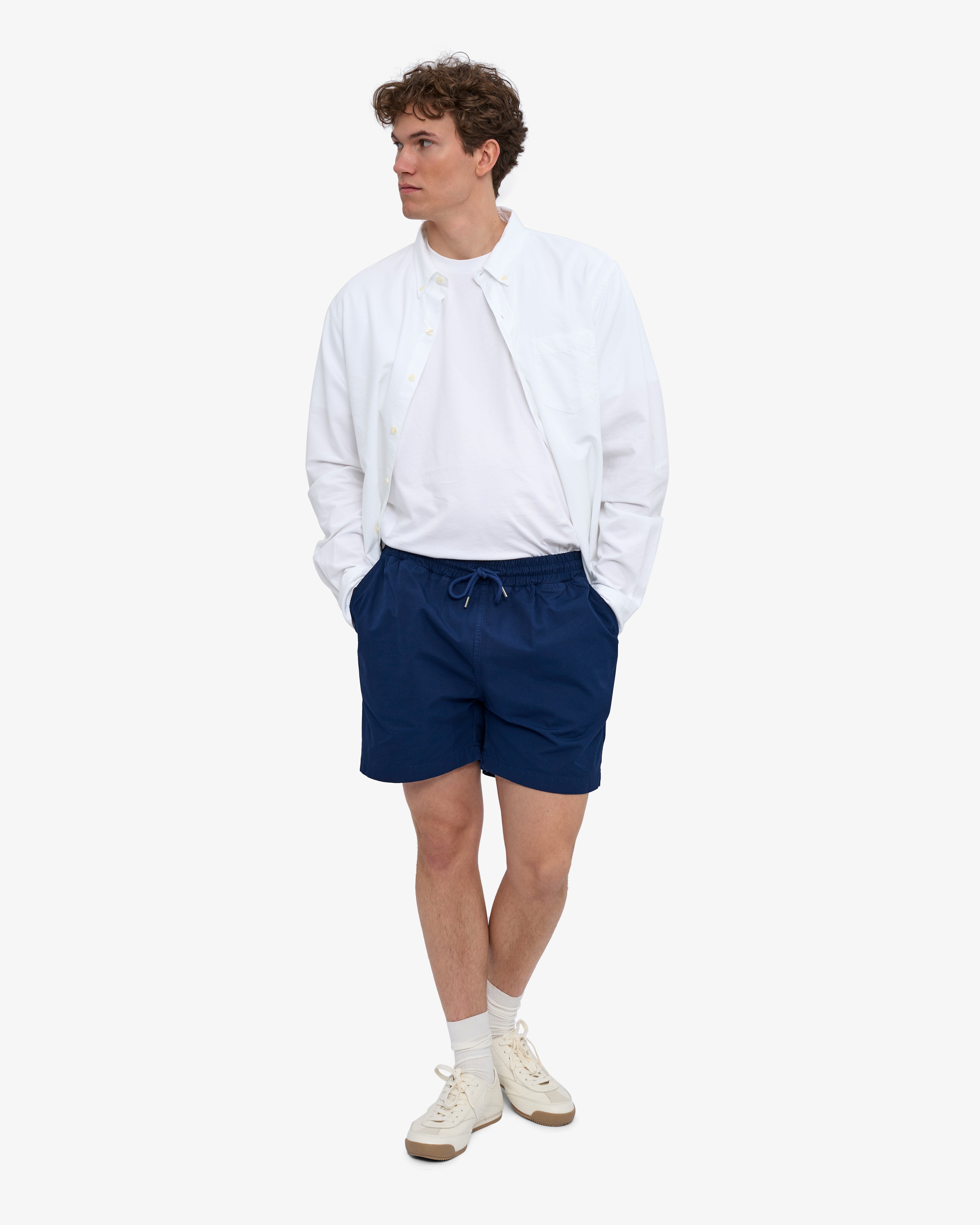 Organic Twill Shorts - Marine Blue
