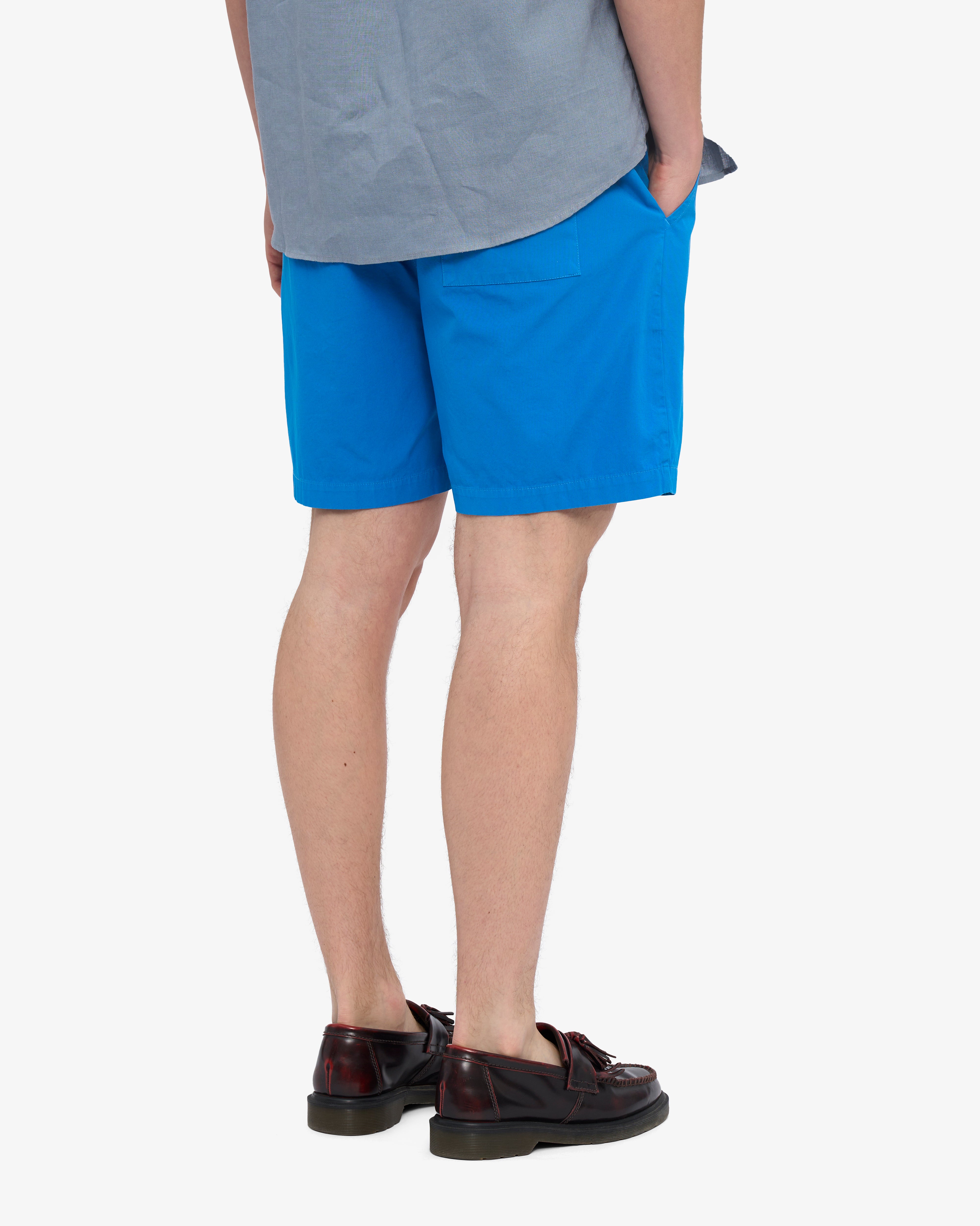 Organic Twill Shorts - Pacific Blue