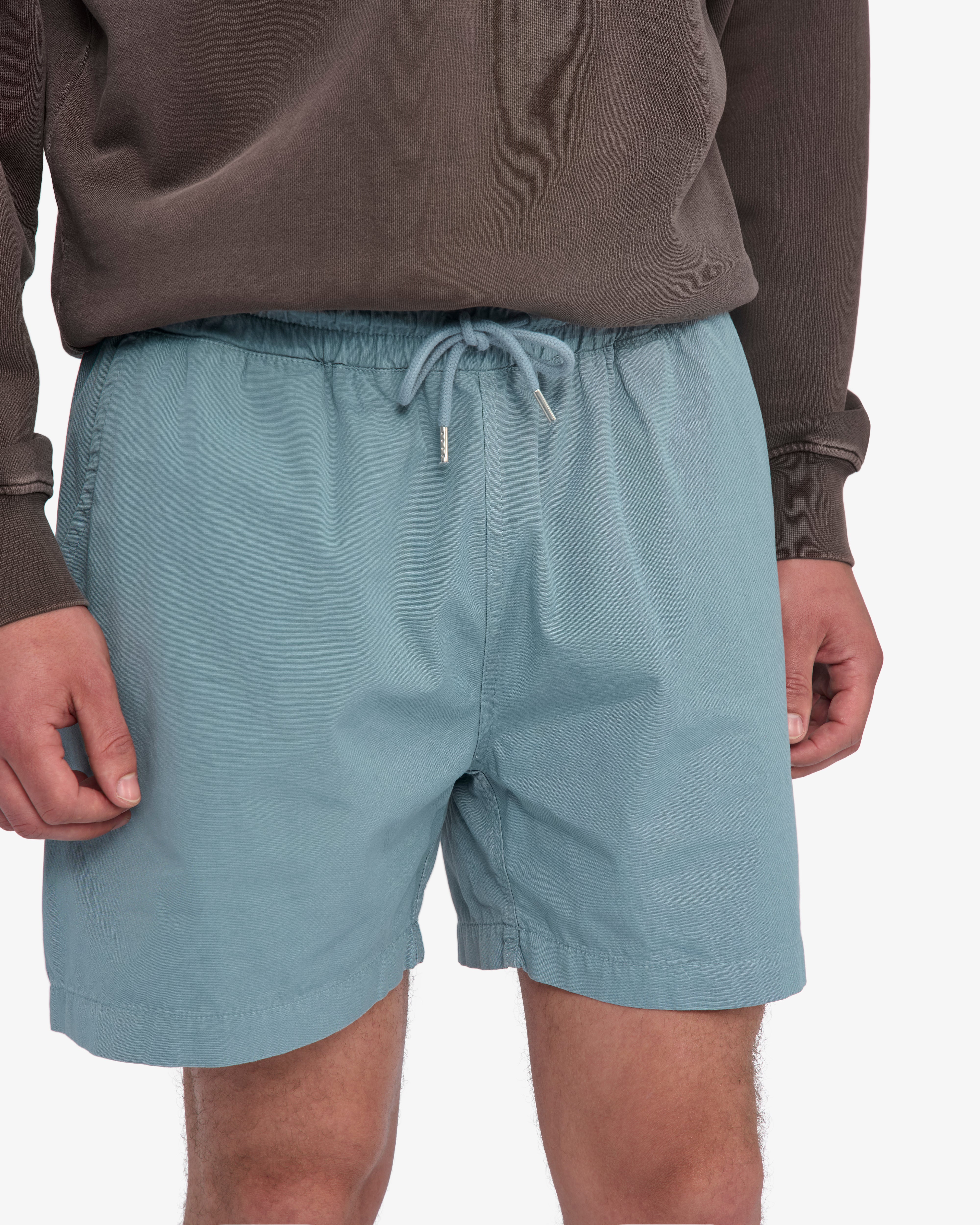 Organic Twill Shorts - Steel Blue