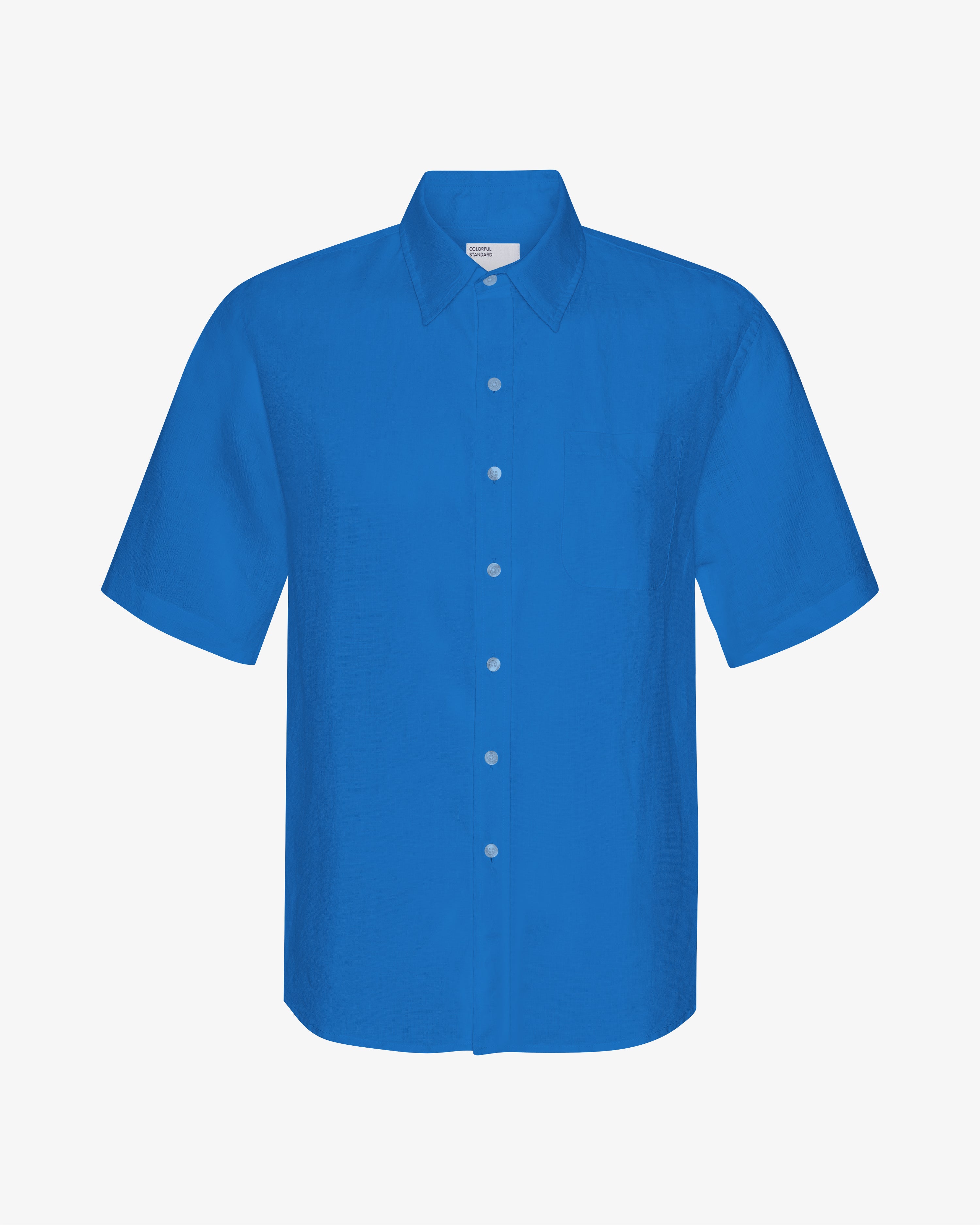 Linen SS Shirt - Pacific Blue