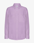 Linen Oversized Shirt - Soft Lavender