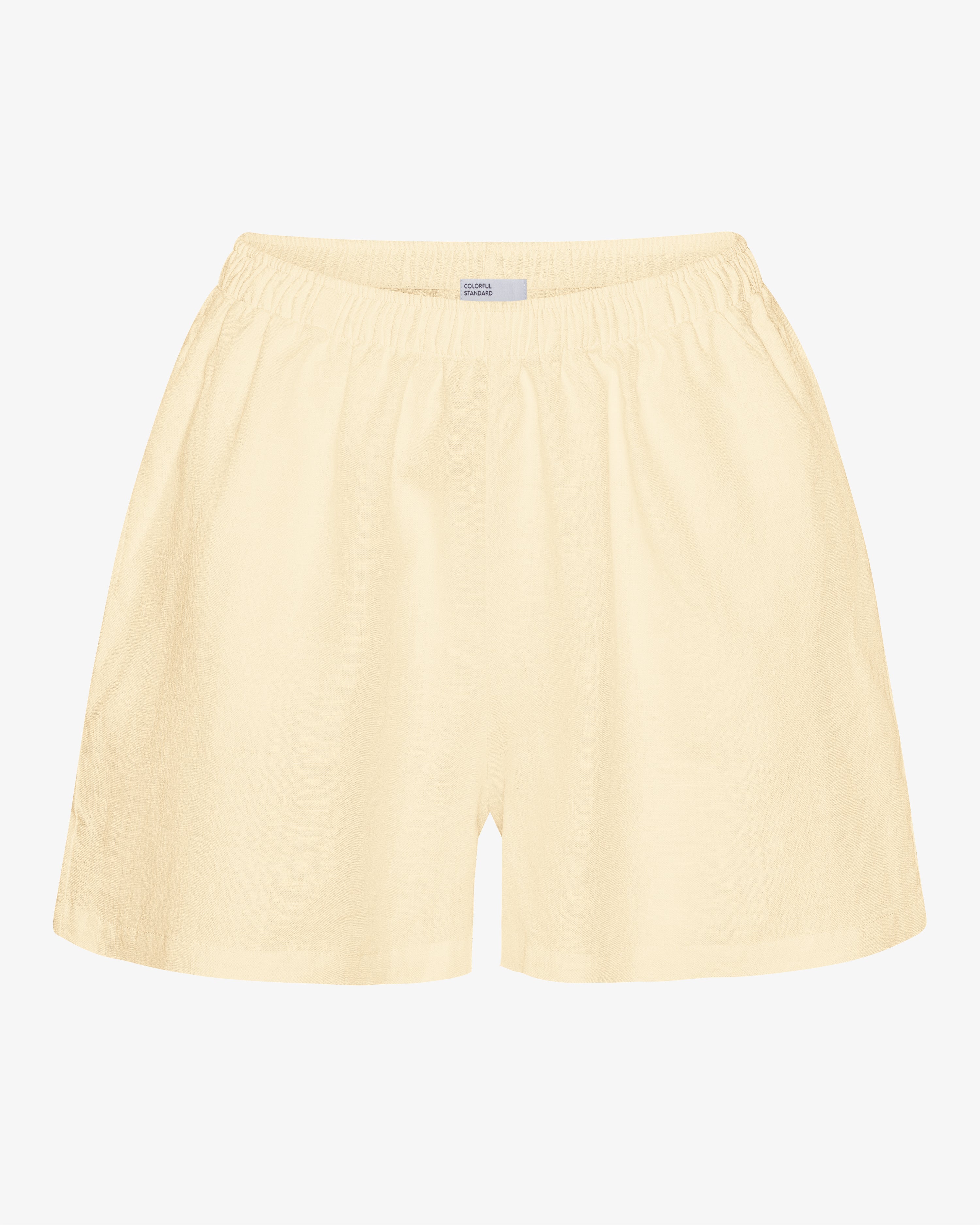 Linen Shorts - Soft Yellow