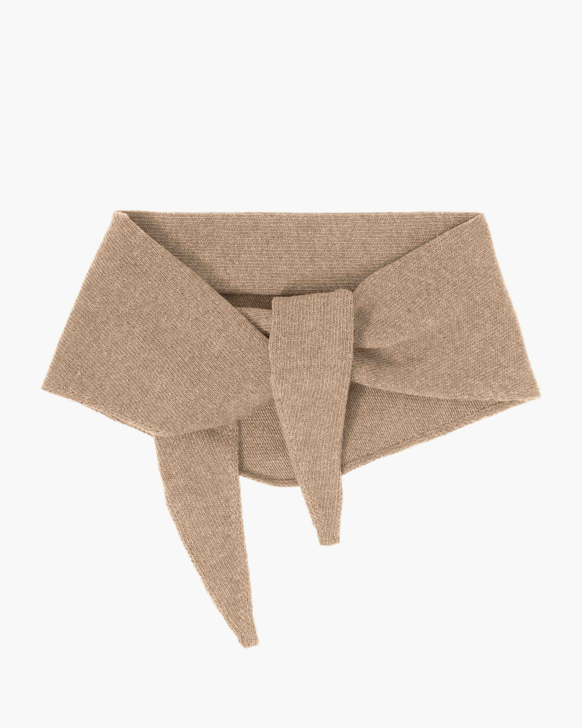 Cashmere Triangle Scarf - Bamboo Beige