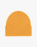 Merino Wool Beanie - Burned Yellow