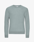 Classic Merino Wool Crew - Steel Blue