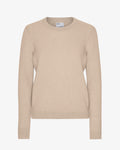 Women Classic Merino Wool Crew - Ivory White