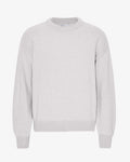 Oversized Merino Wool Crew - Snow Melange