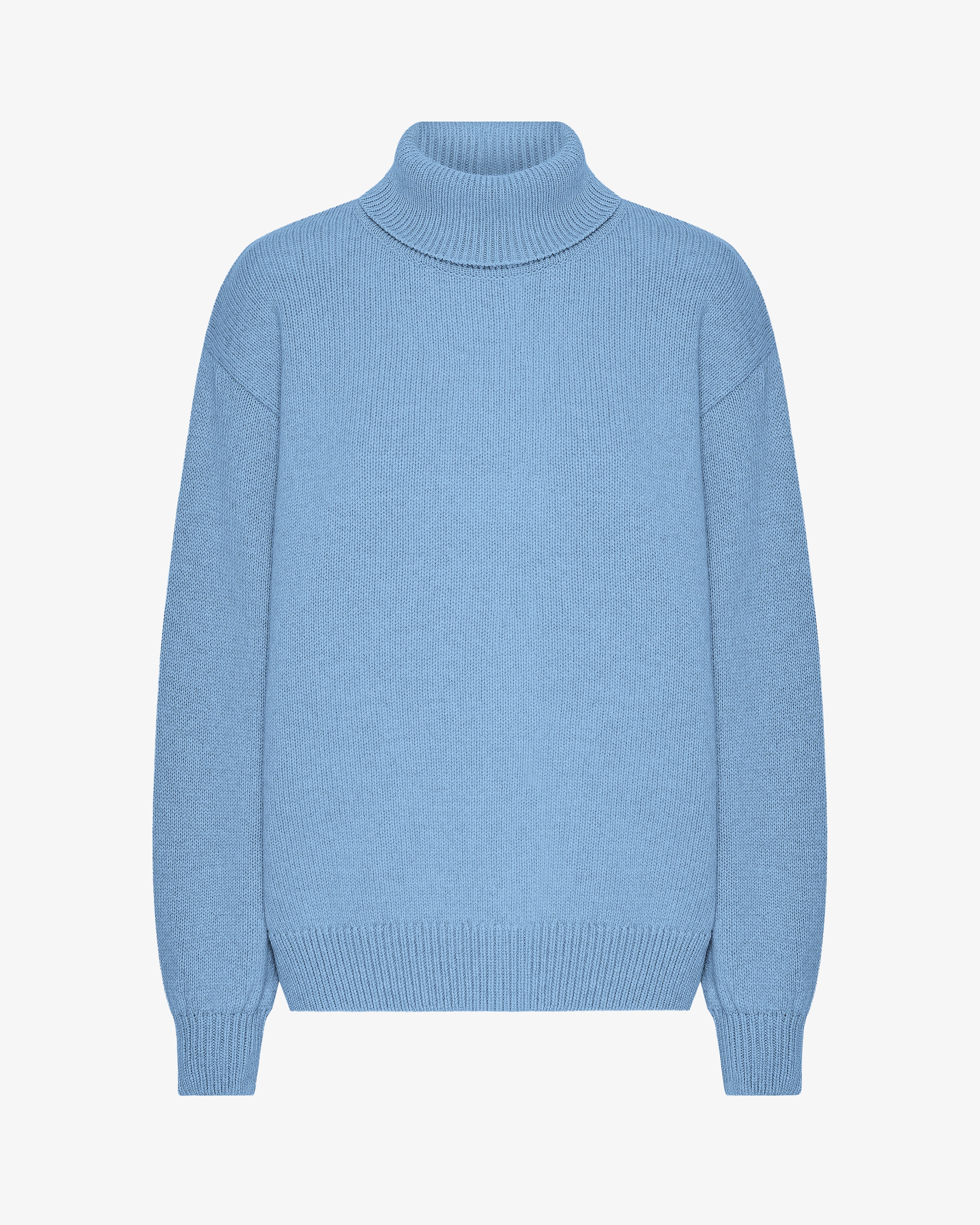 Merino Wool Turtleneck - Seaside Blue
