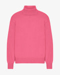 Merino Wool Turtleneck - Bubblegum Pink