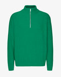 Merino Quarter Zip - Kelly Green