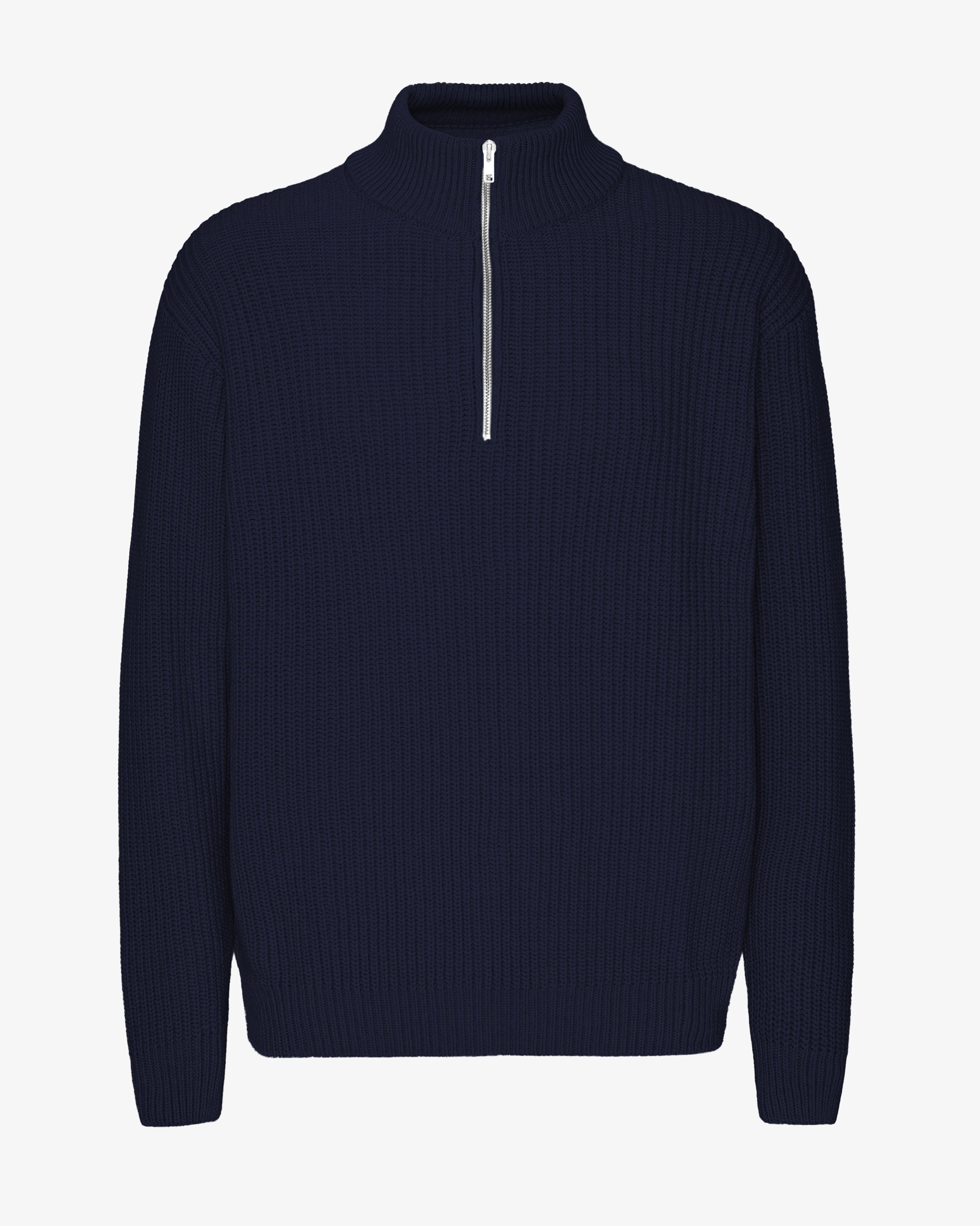 Merino Quarter Zip - Navy Blue