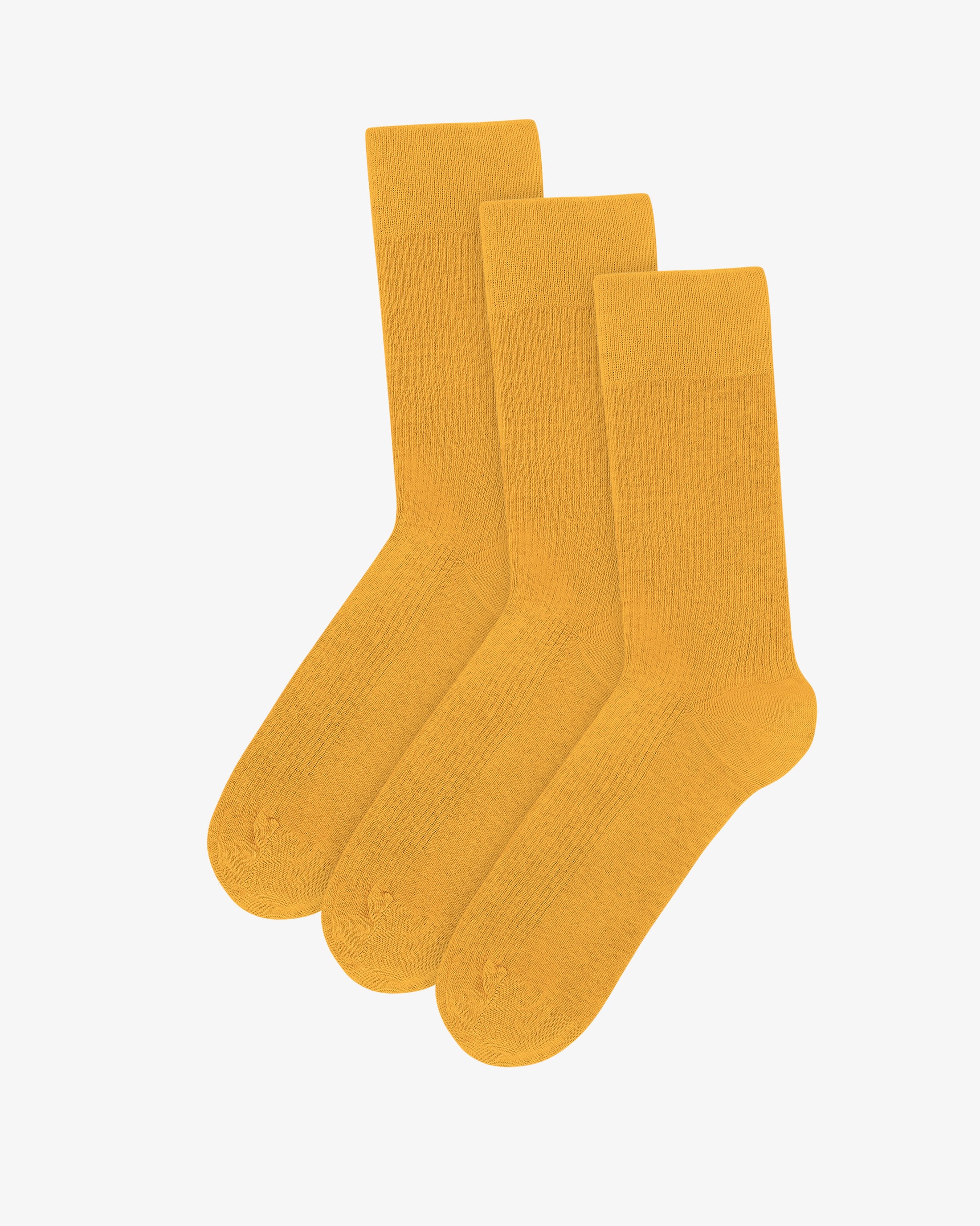 Classic Organic Sock - Burned Yellow (3-Pack)