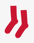 Classic Organic Sock - Red Tangerine