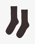 Women Classic Organic Sock - Coffee Brown