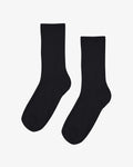 Women Classic Organic Sock - Deep Black