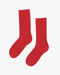 Organic Active Sock - Red Tangerine