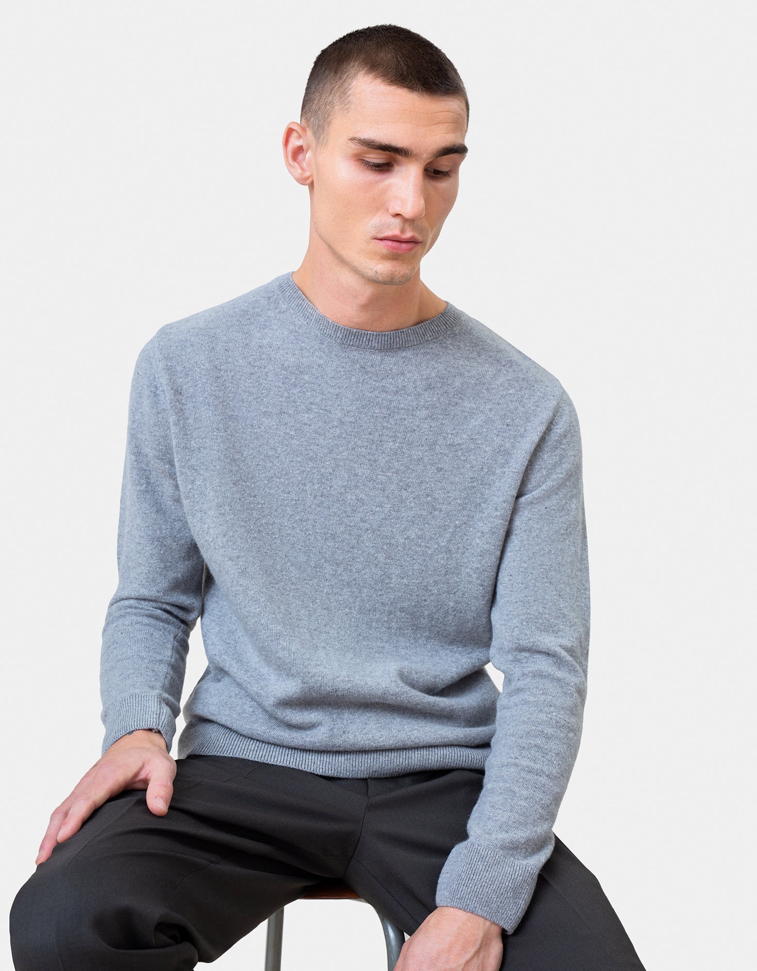 Colorful Standard Light Merino Wool Crew Merino Crewneck Light Emerald Green